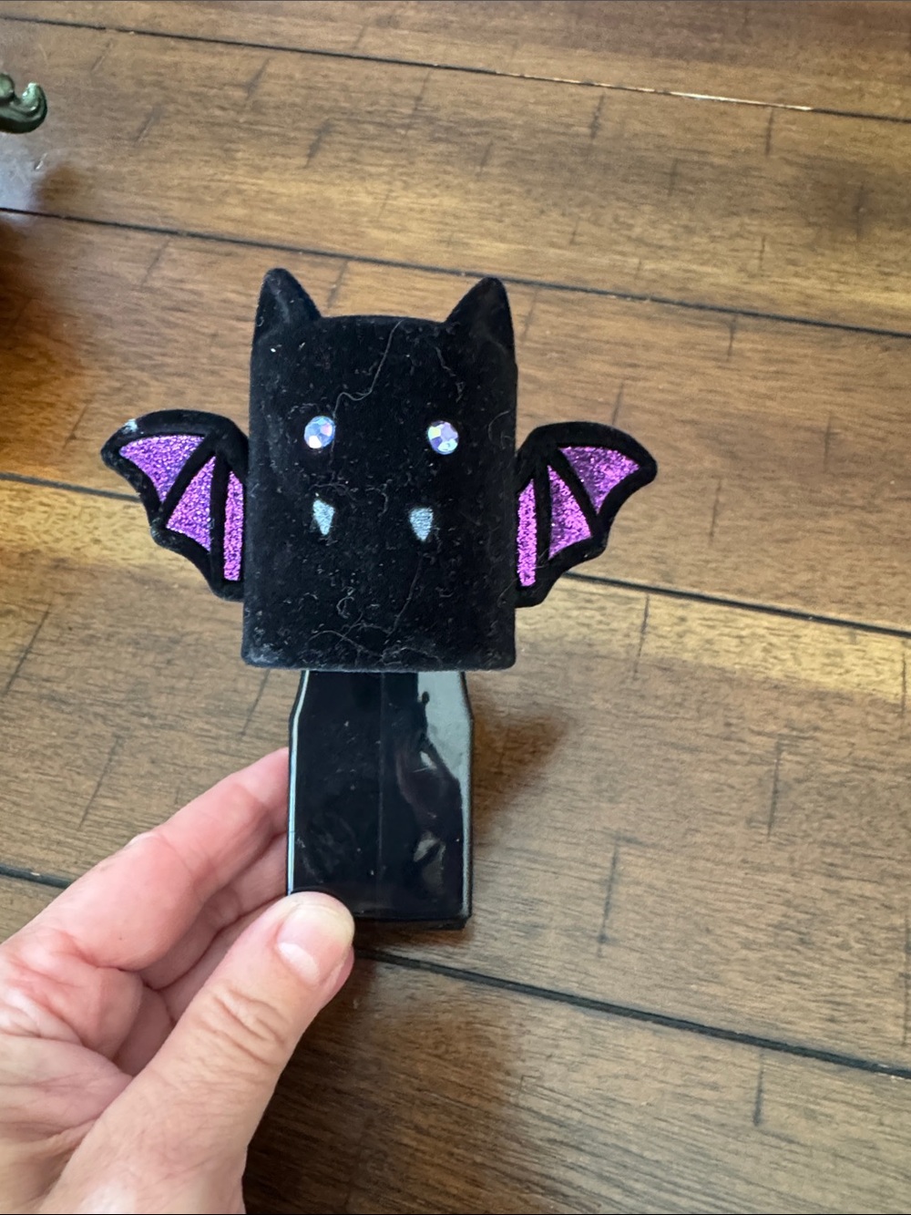 Black Velvet Bat Wallflower Plug In